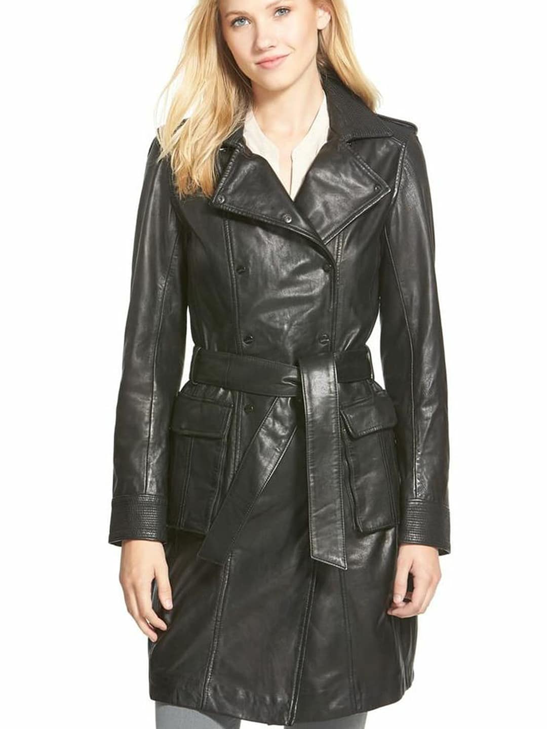 Leather garment