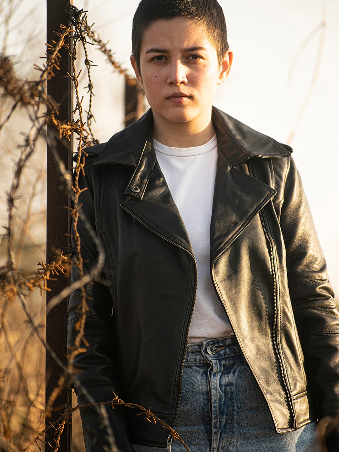 Leather jacket