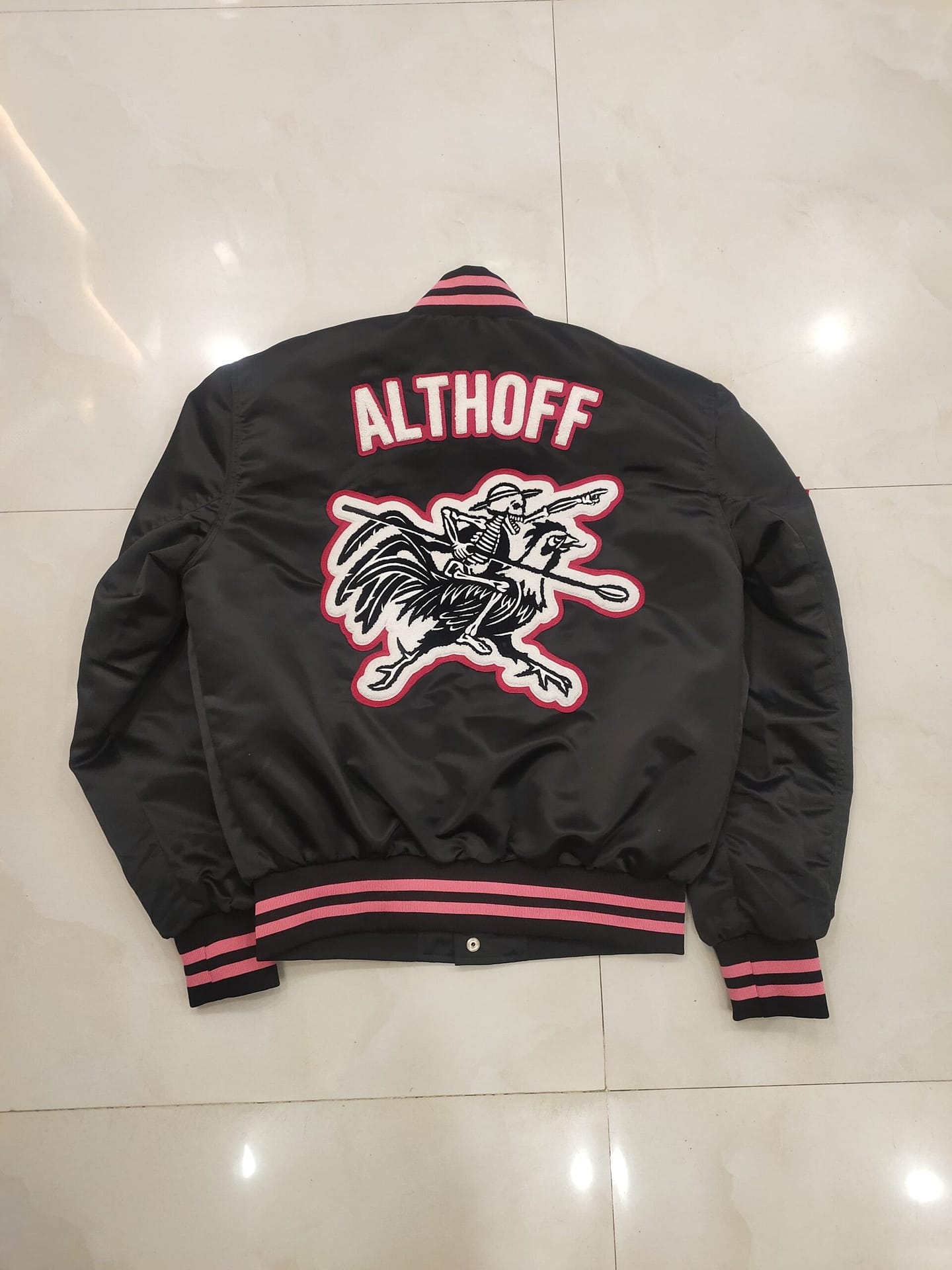 Custom satin jacket