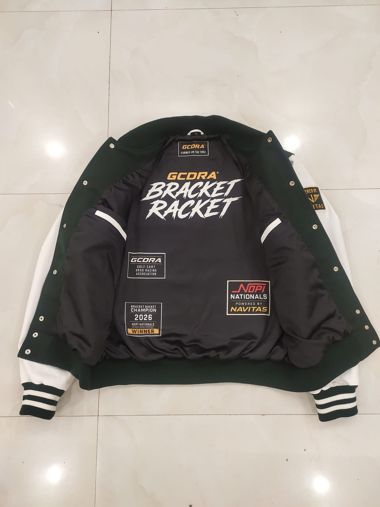 Custom satin jacket
